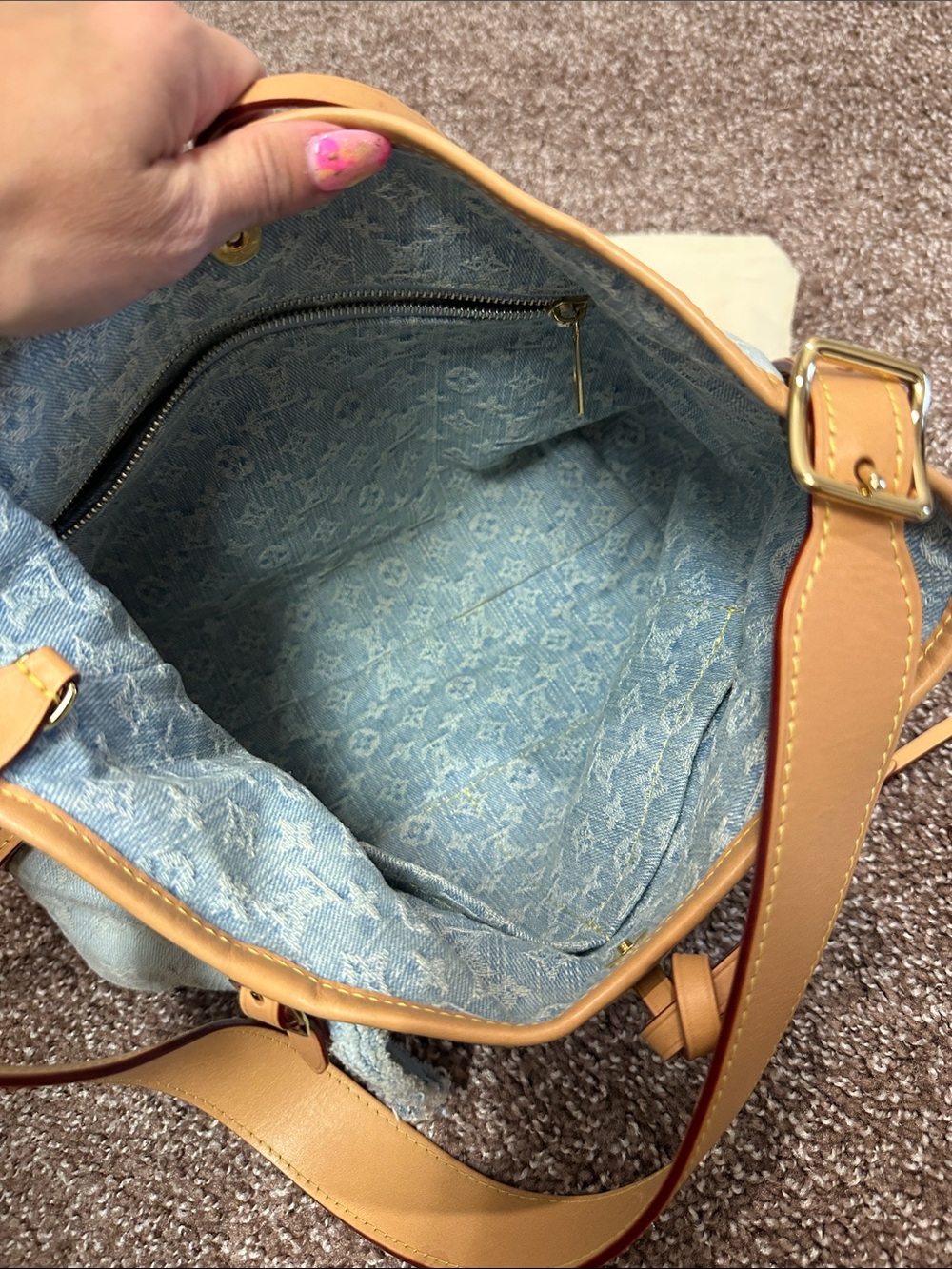 Louis Vuitton carryall pm denim - Picture 7 of 9